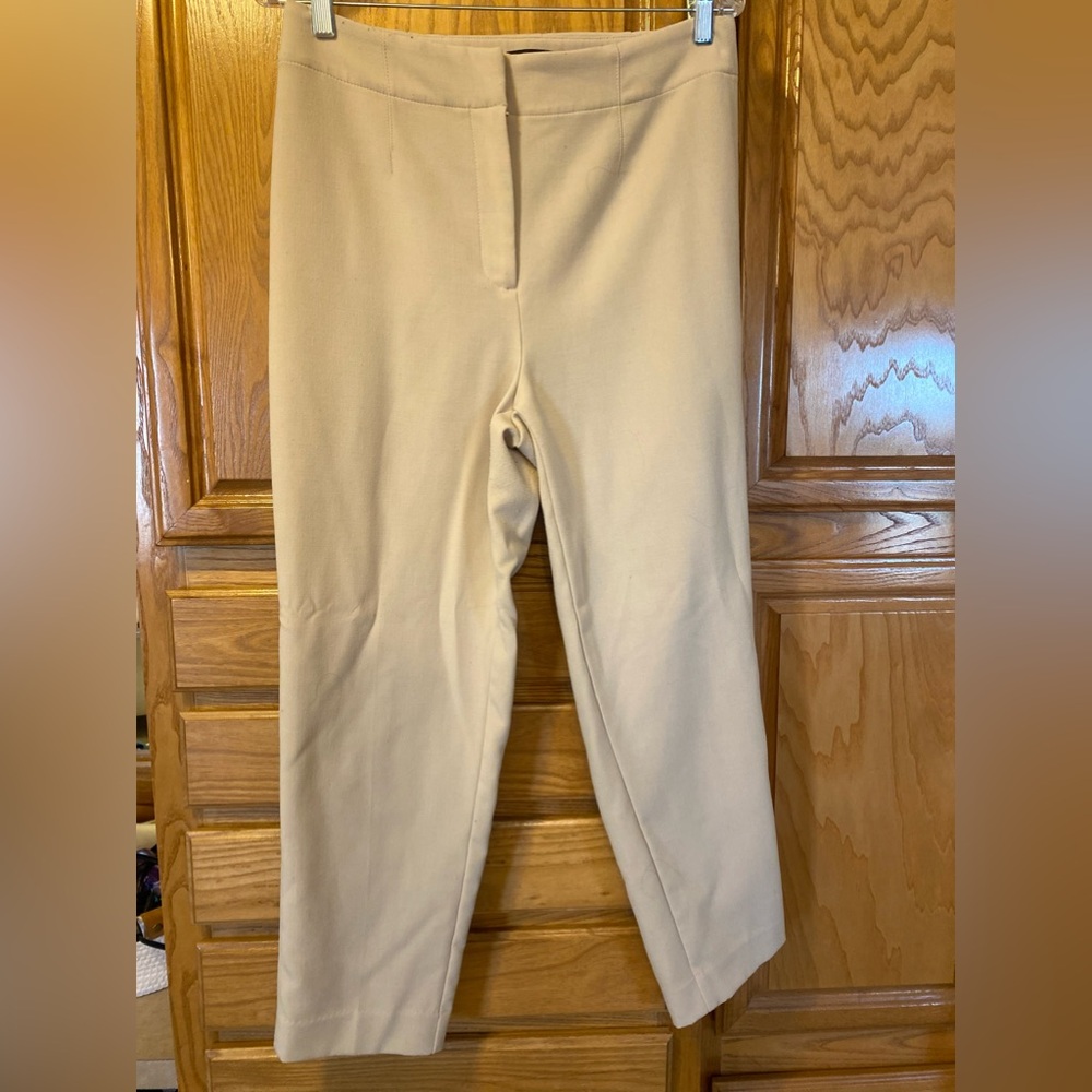 Ann Taylor beige ankle dress pants